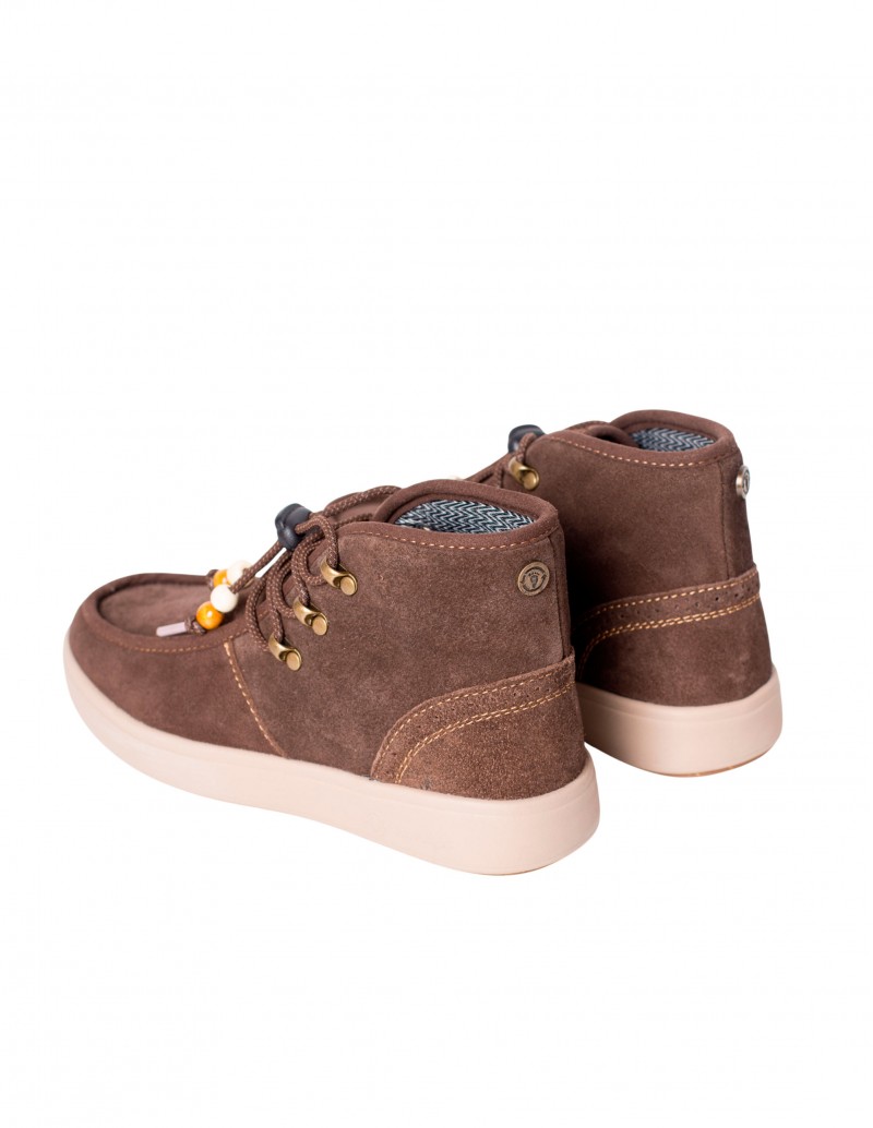 botines de serraje marrón Natural World