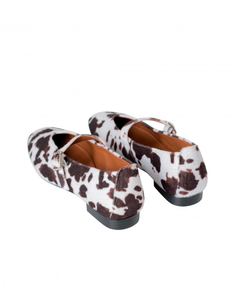 merceditas estampado vaca