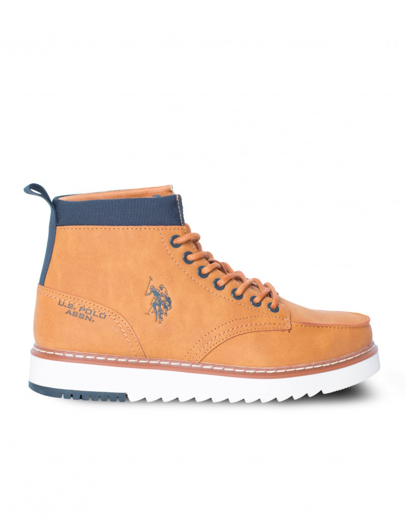 U.S. POLO ASSN. Bota Casual Cordones Mostaza