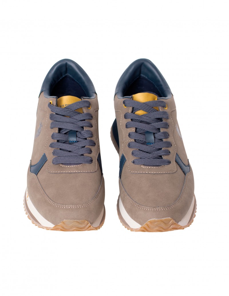 deportivas casual cordones gris