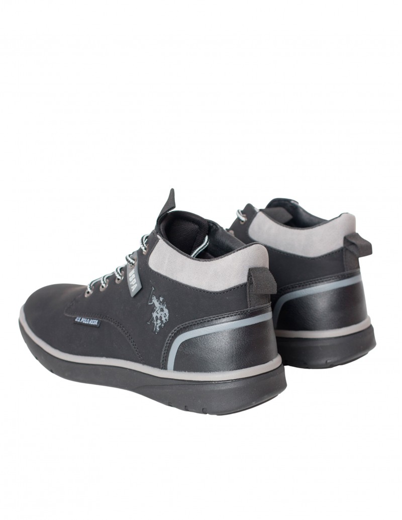 botin negro estilo deportivo
