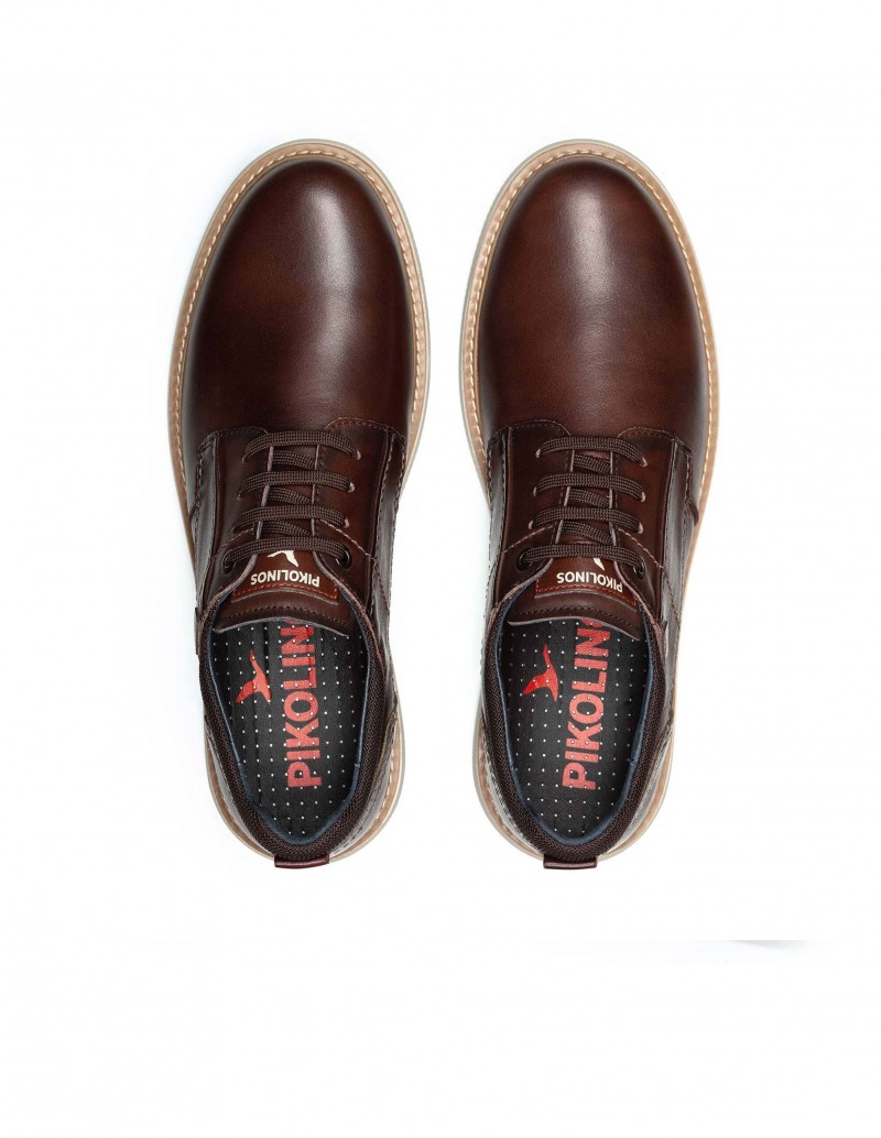 zapatos cordones marrón oscuro