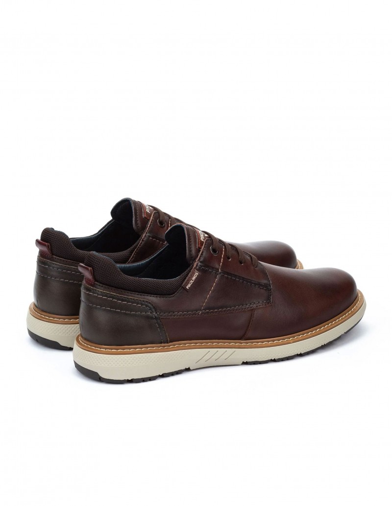 PIKOLINOS Zapato Cordones Marrón Oscuro