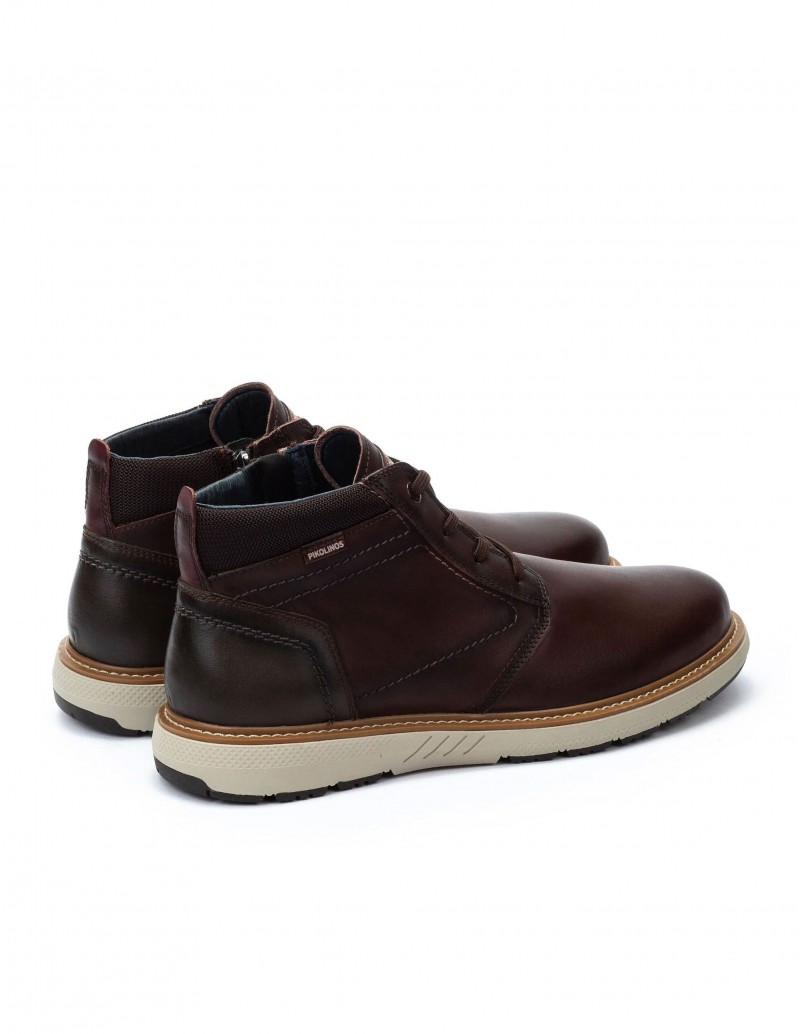 botines de piel marrón Pikolinos