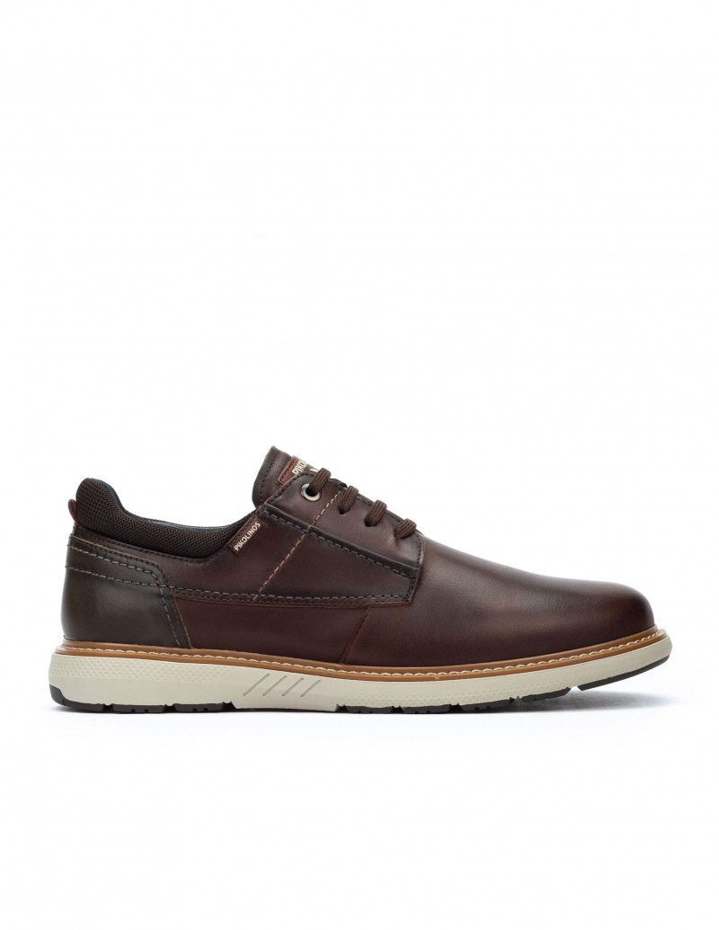 PIKOLINOS Zapato Cordones Marrón Oscuro