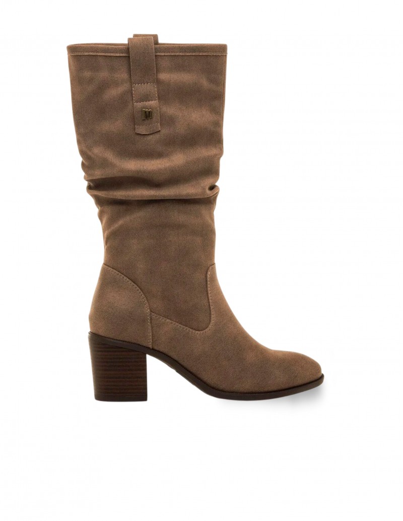 MUSTANG Bota Caña Arrugada Miriana Taupe