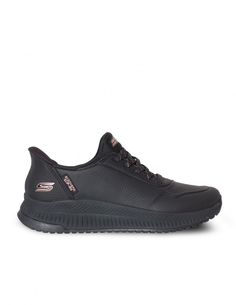 SKECHERS Zapatilla Slip Ins Bobs Squad 4 Staple Look Negro