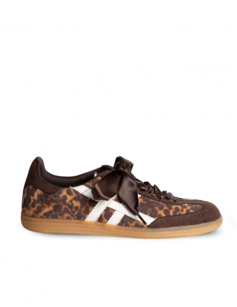 CORINA Zapatilla Leopardo Lazo
