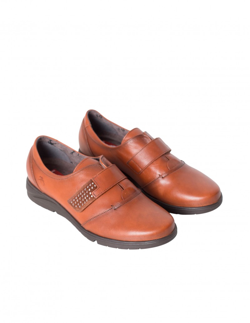 FLUCHOS Zapato Cuña Brillos Cuero 2