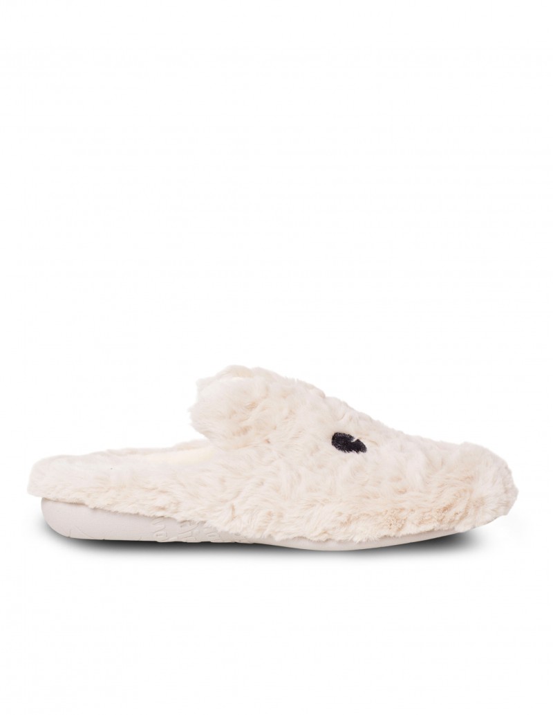 zapatilla abierta conejo