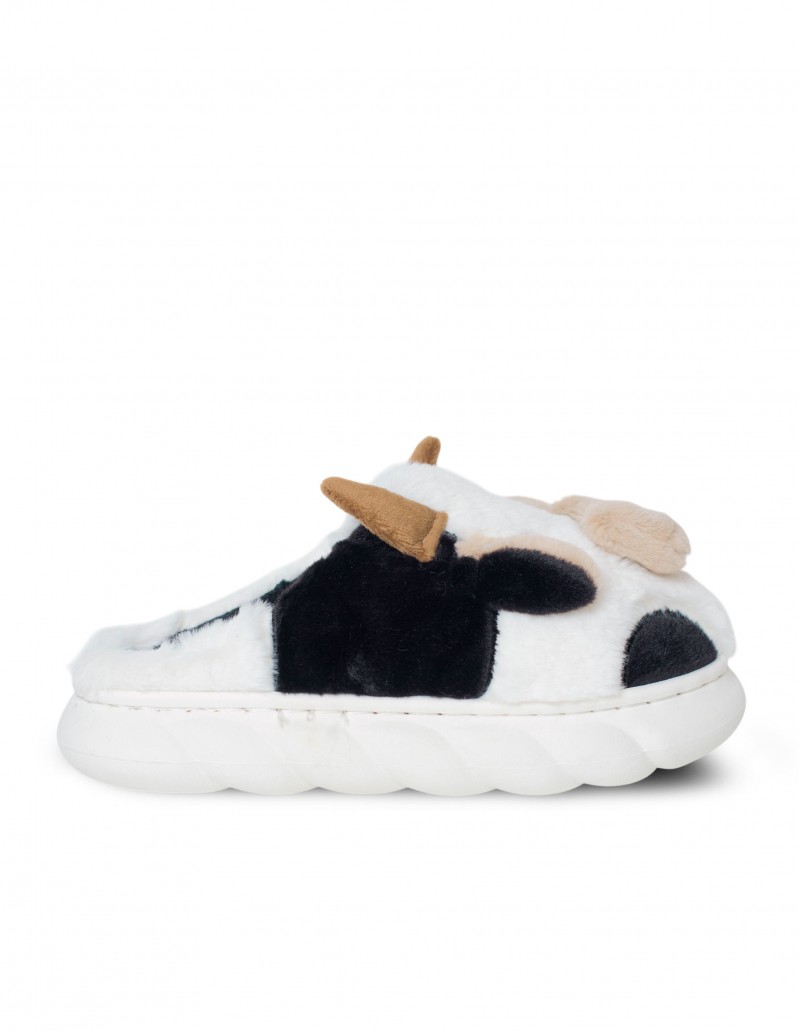 Zapatilla de Casa Peluche Vaca 2
