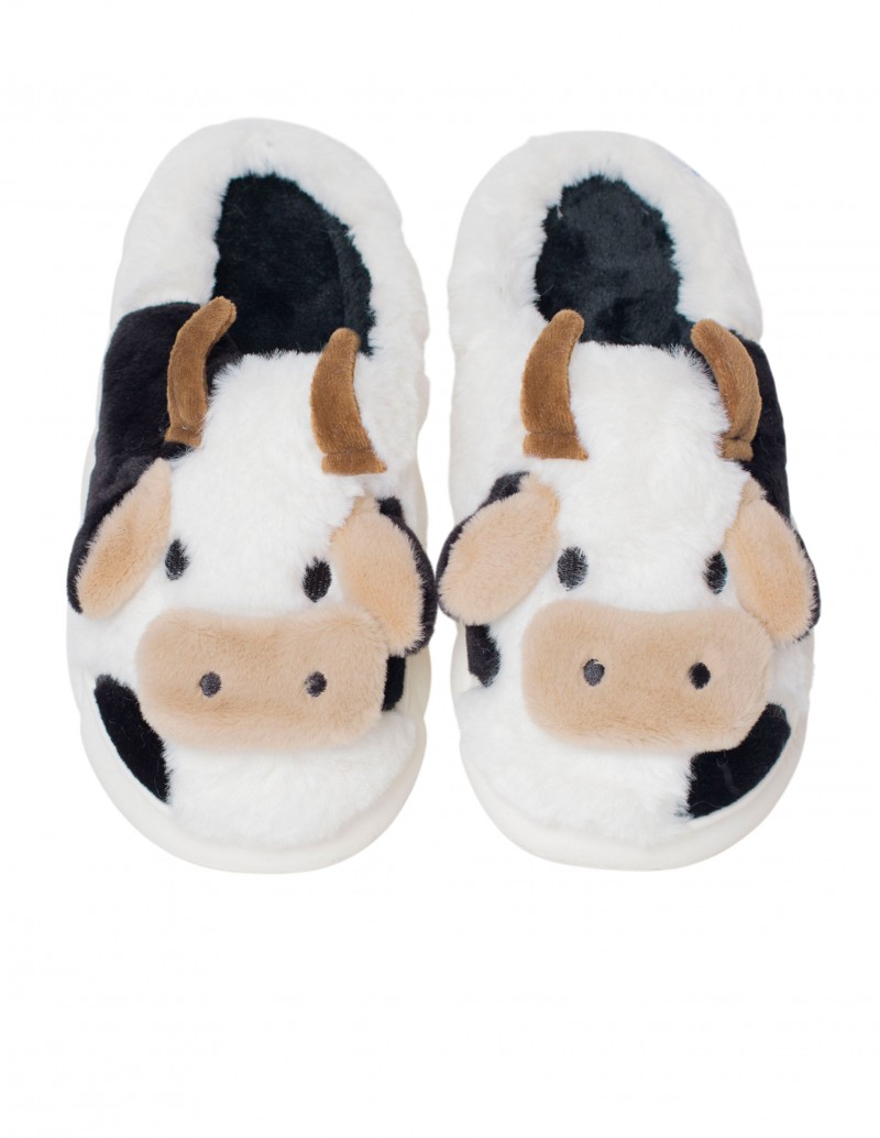 Zapatilla de Casa Peluche Vaca