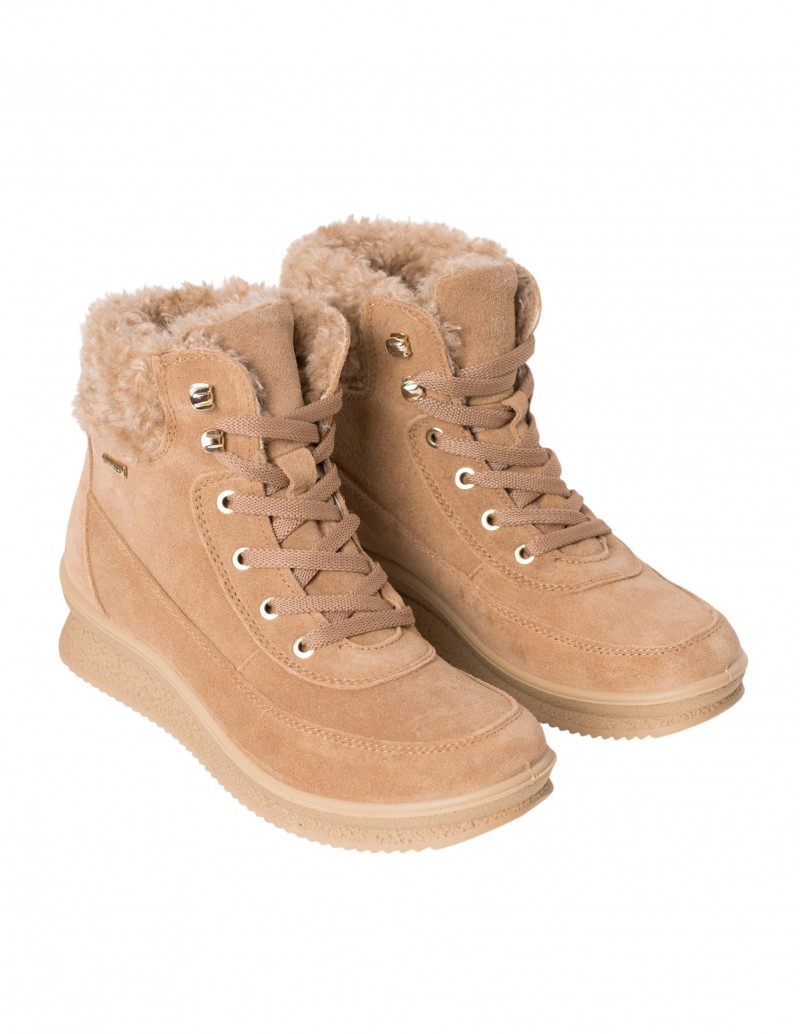 IMAC Botín Cordones Camel Pelo 2