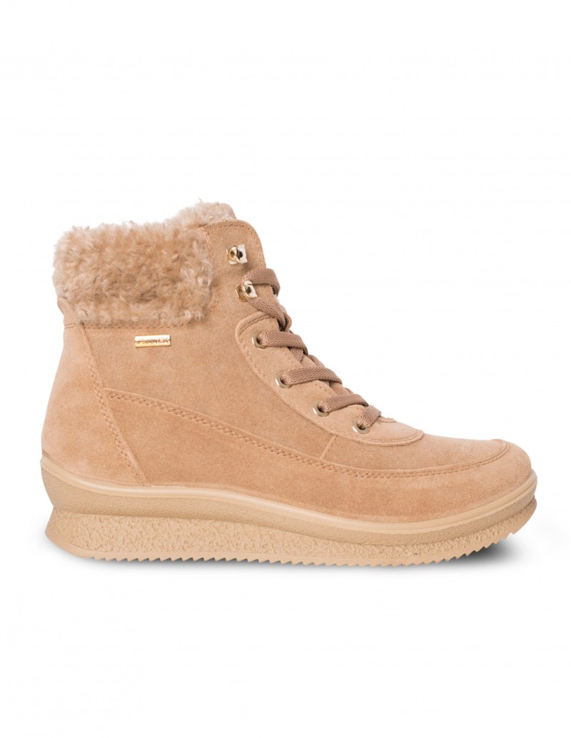 IMAC Botín Cordones Camel Pelo