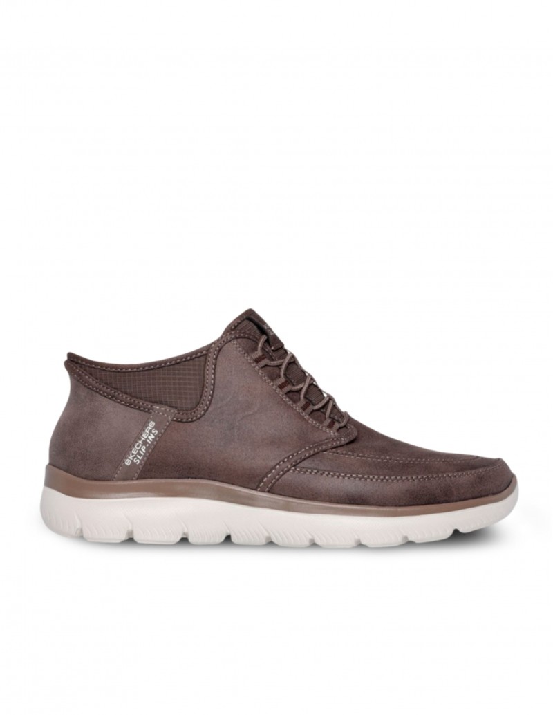 SKECHERS Botín Slip In Marrón