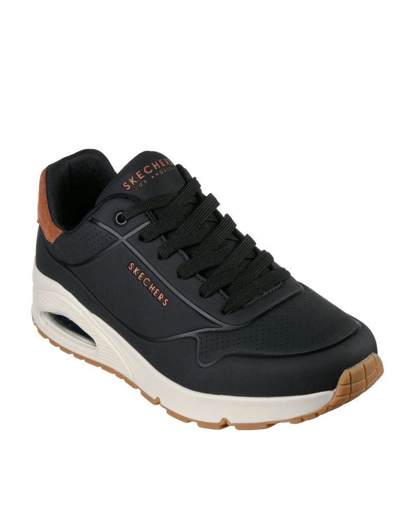Zapatilla Skechers Uno - Suited on Air Negra