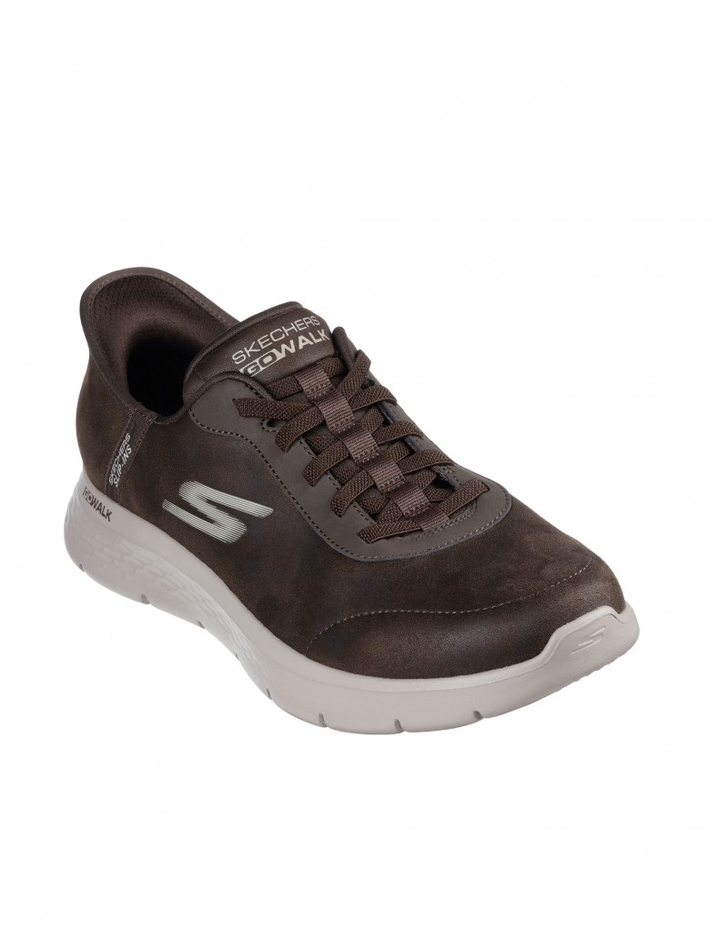 Deportiva Slip-ins GO WALK Flex - Smooth Motion color marrón - SKECHERS