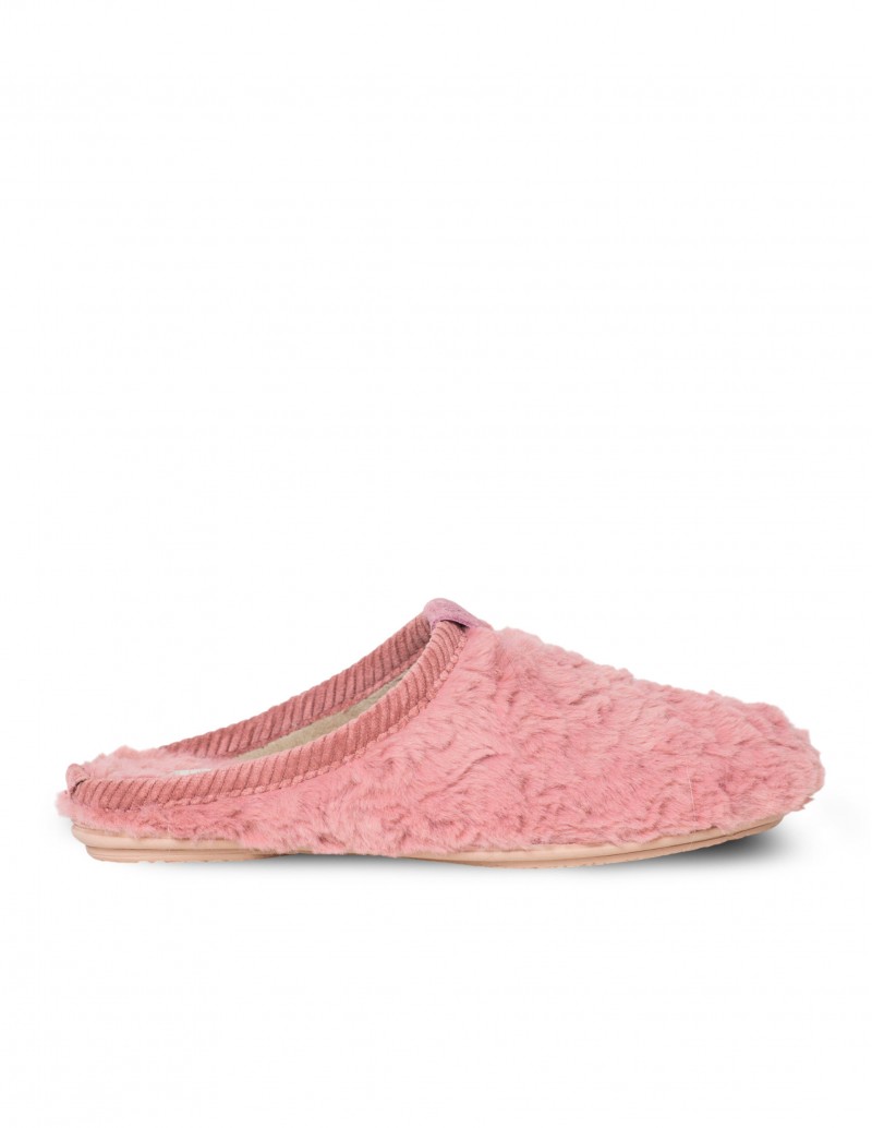 VULLADI Zapatilla de Casa Abierta Pelo Rosa