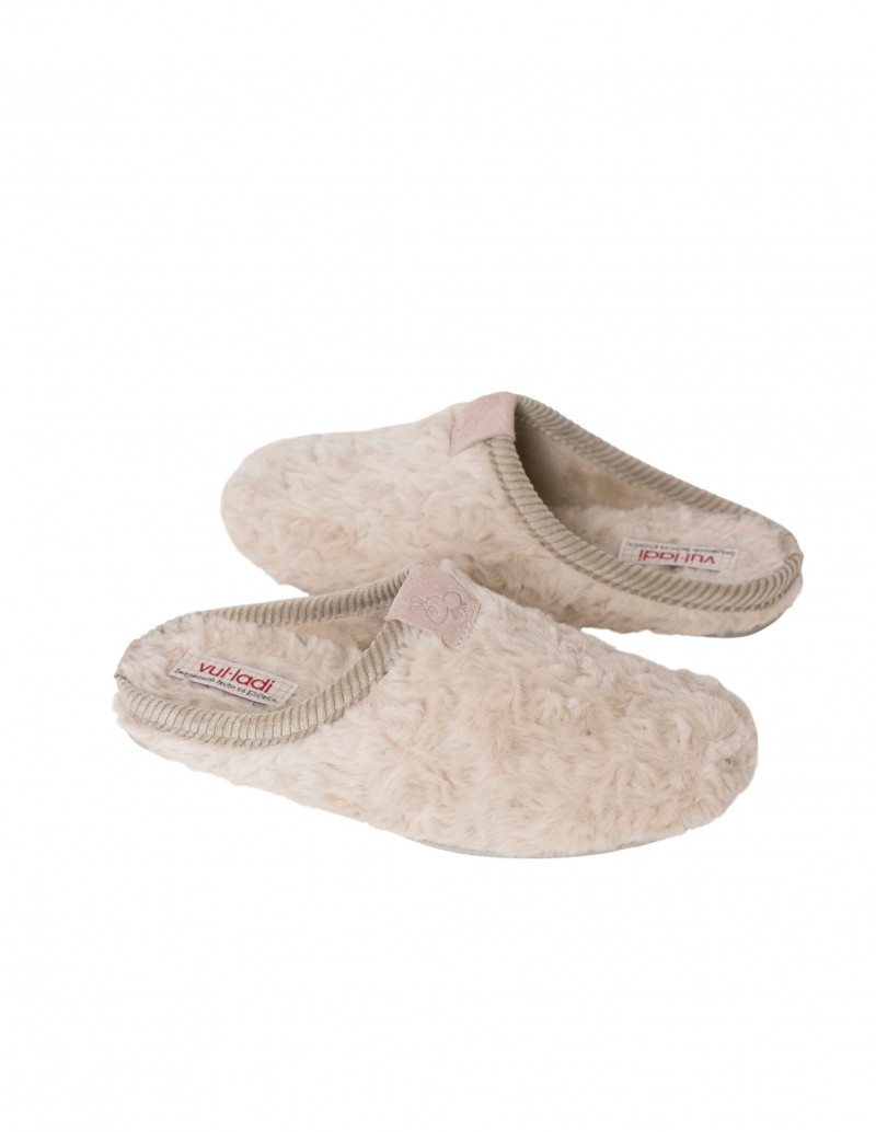 zapatillas casa beige mujer