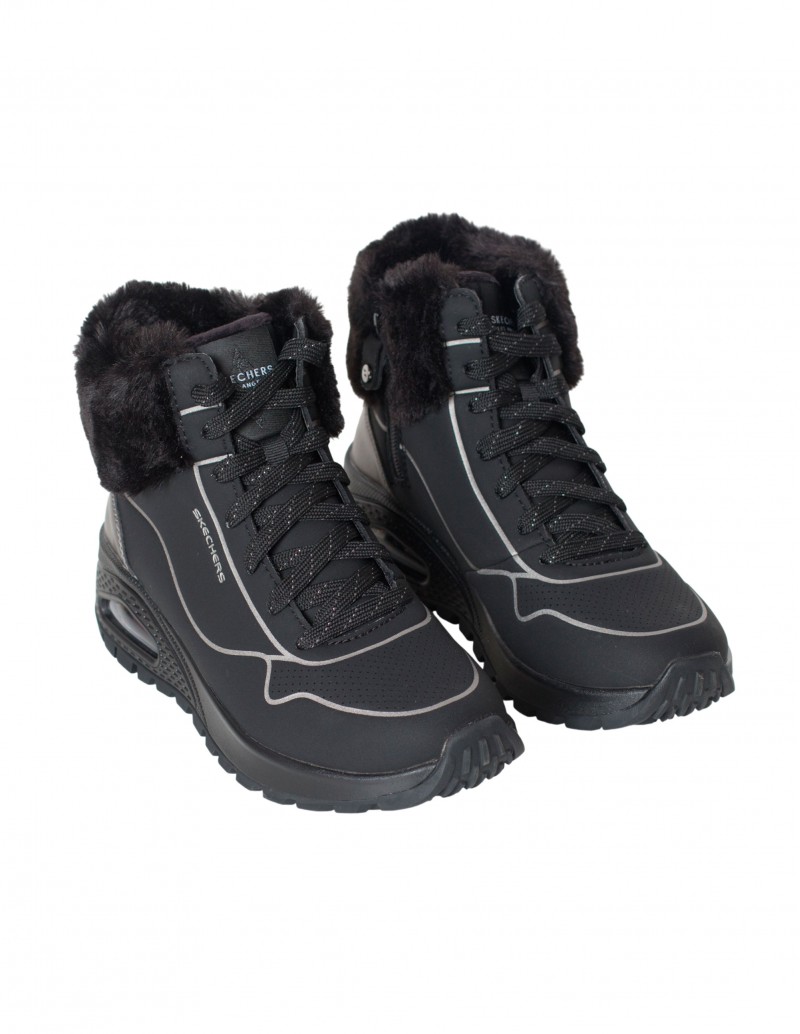 Botas Deportivas Negras Uno Rugged - Fall Shimmer | SKECHERS