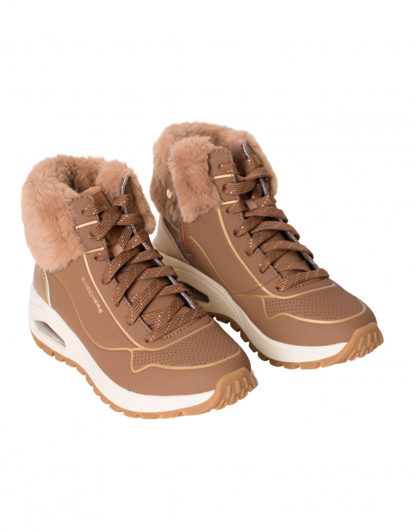 Botas Marrones Uno Rugged - Fall Shimmer - Skechers