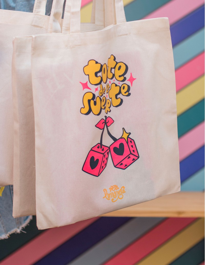 tote bag ilustracion suerte