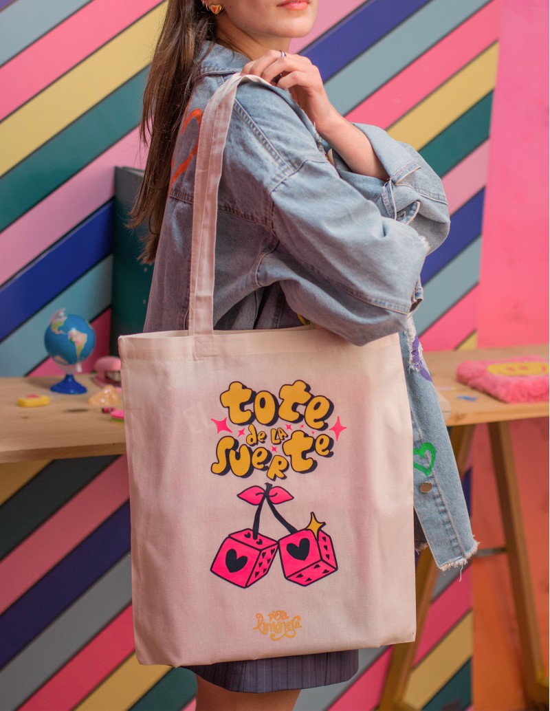 tote bag tela suerte