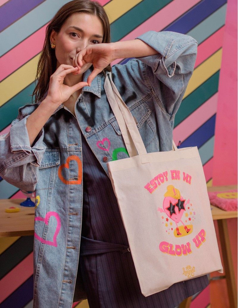 tote bag tela glow up