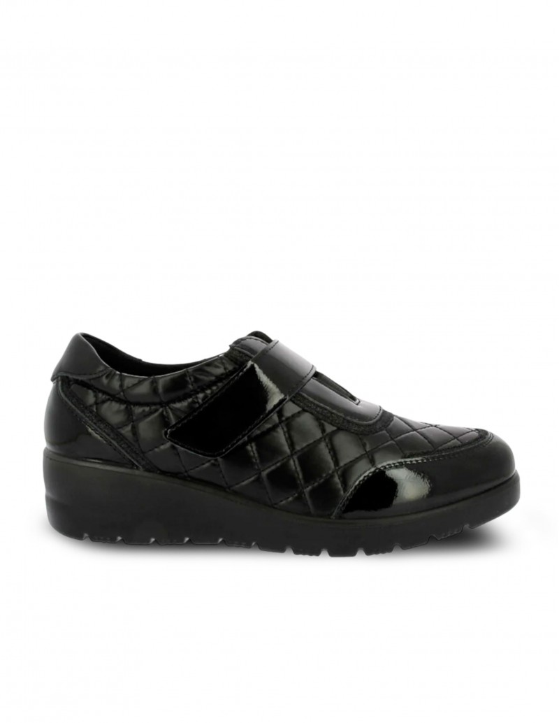 DOCTOR CUTILLAS Zapato Acolchado Velcro Negro