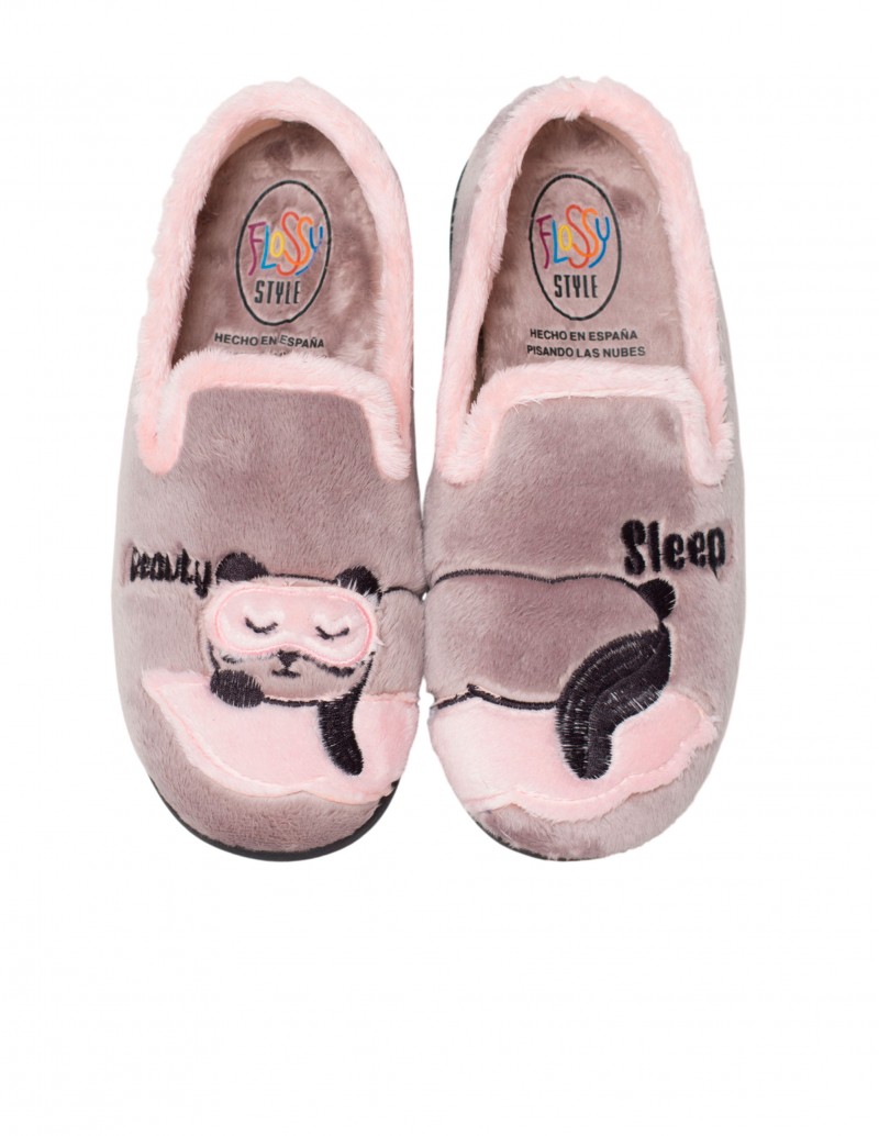 Zapatillas de Casa Cerradas Oso Panda Mujer
