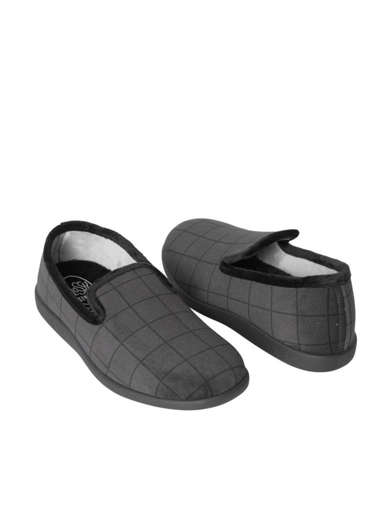 zapatillas casa cuadros hombre