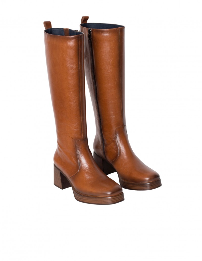 Bota Alta Cristel Marrón - Fluchos