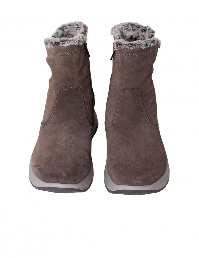 botines imac piel serraje gris
