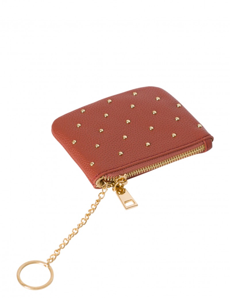 Monedero Tachuelas Burdeos 2