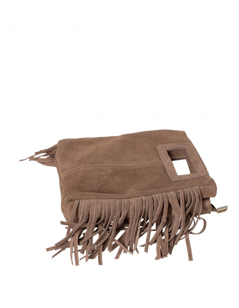 bolso de ante con flecos