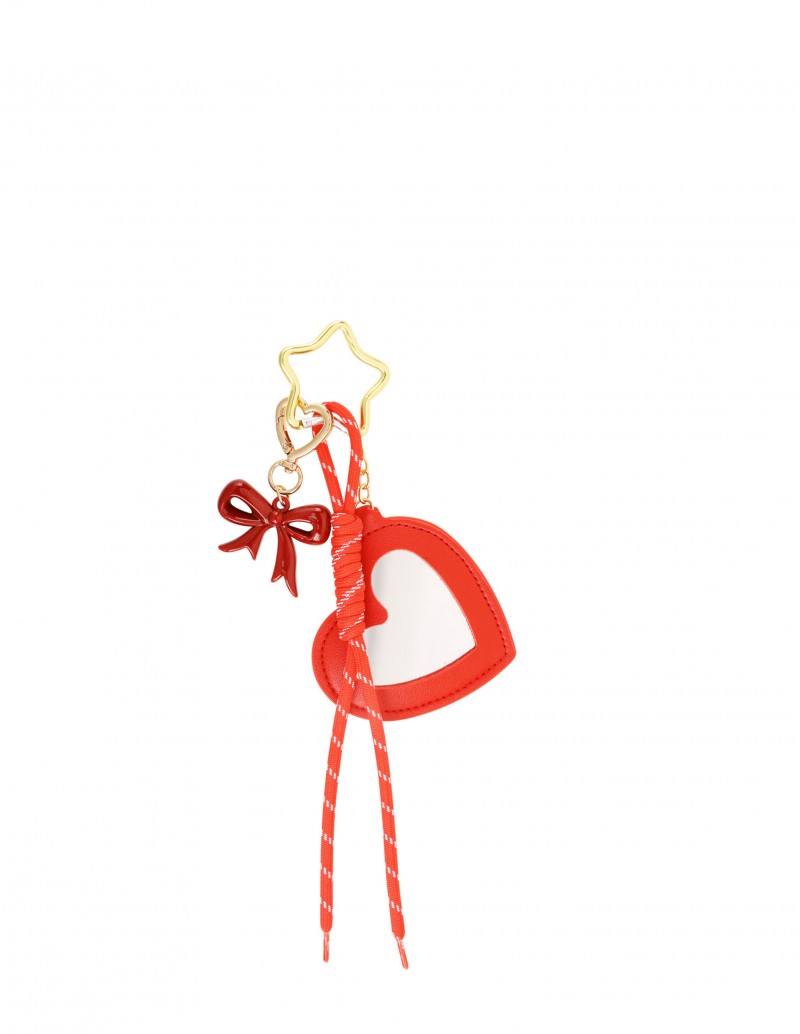 Charm Espejo Corazón Rojo