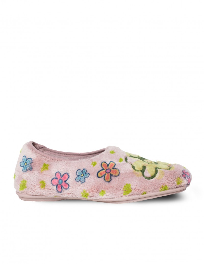 VULLADI Zapatilla Casa Cerrada Flores