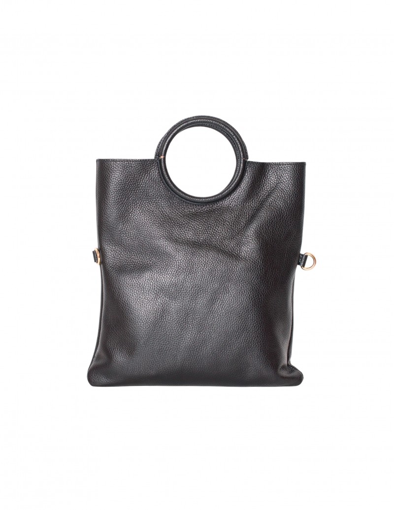 Bolso Multiposición de Piel Negro - Pera Limonera