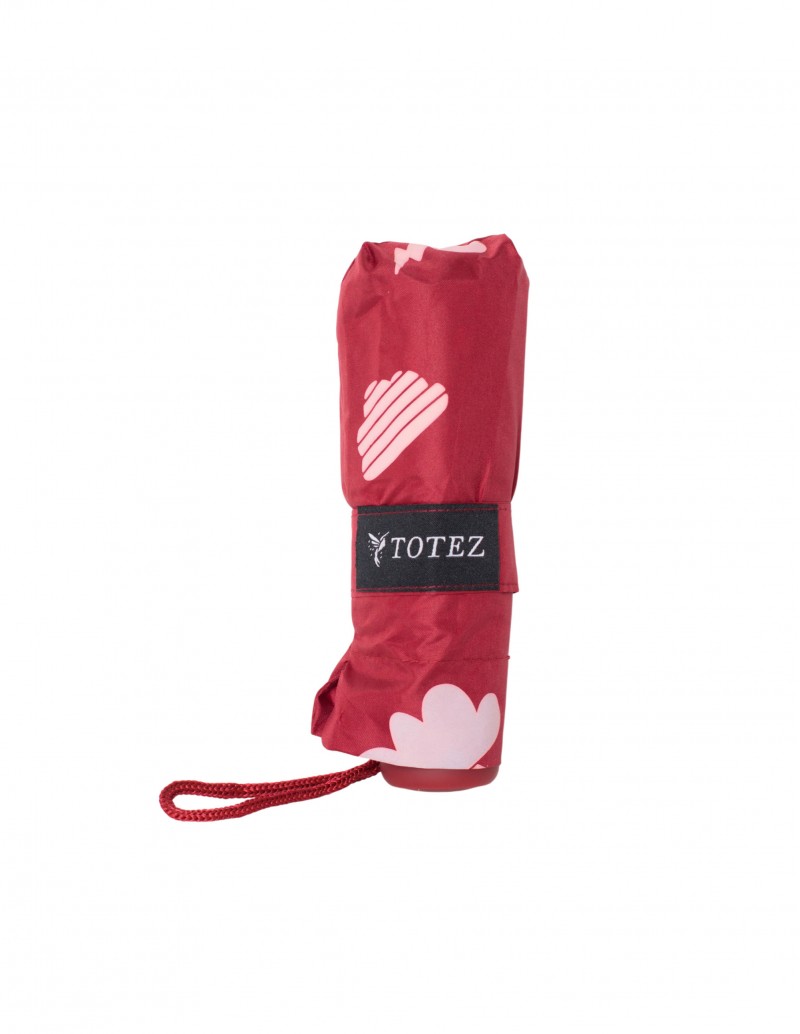 Paraguas Plegable Mágico Burdeos Cambia Color