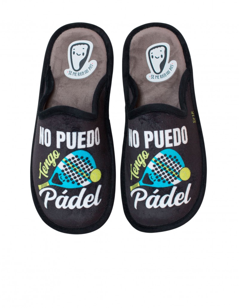 SE ME RÍEN LOS PIES Zapatilla Casa Tengo Pádel Negro
