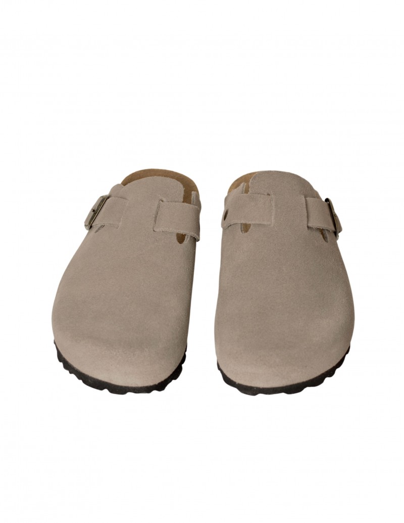 zuecos grises autenti