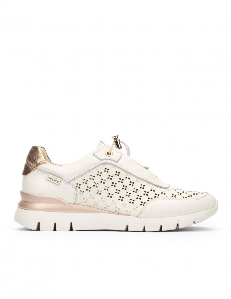 PIKOLINOS Zapatilla Verano Calada Cantabria Crema