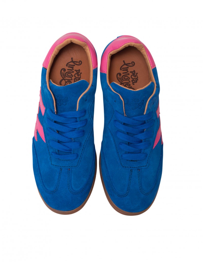 zapatillas piel rayo azulon