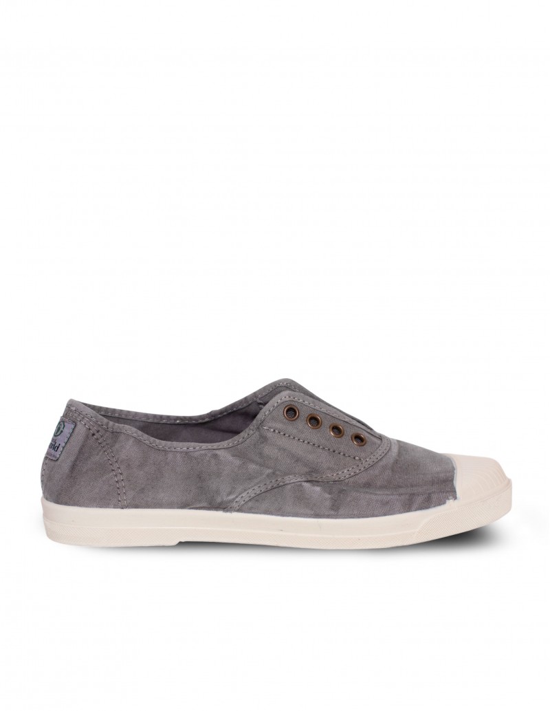 NATURAL WORLD Zapatilla Vegana Puntera Hombre Gris