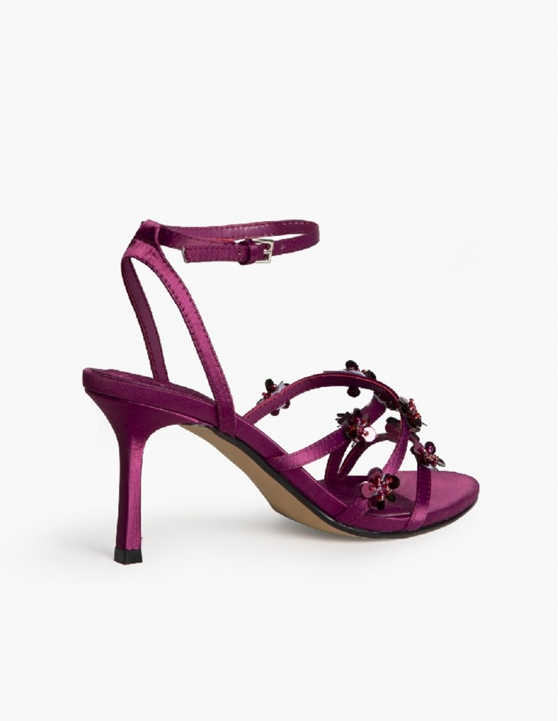 sandalias fiesta fucsia