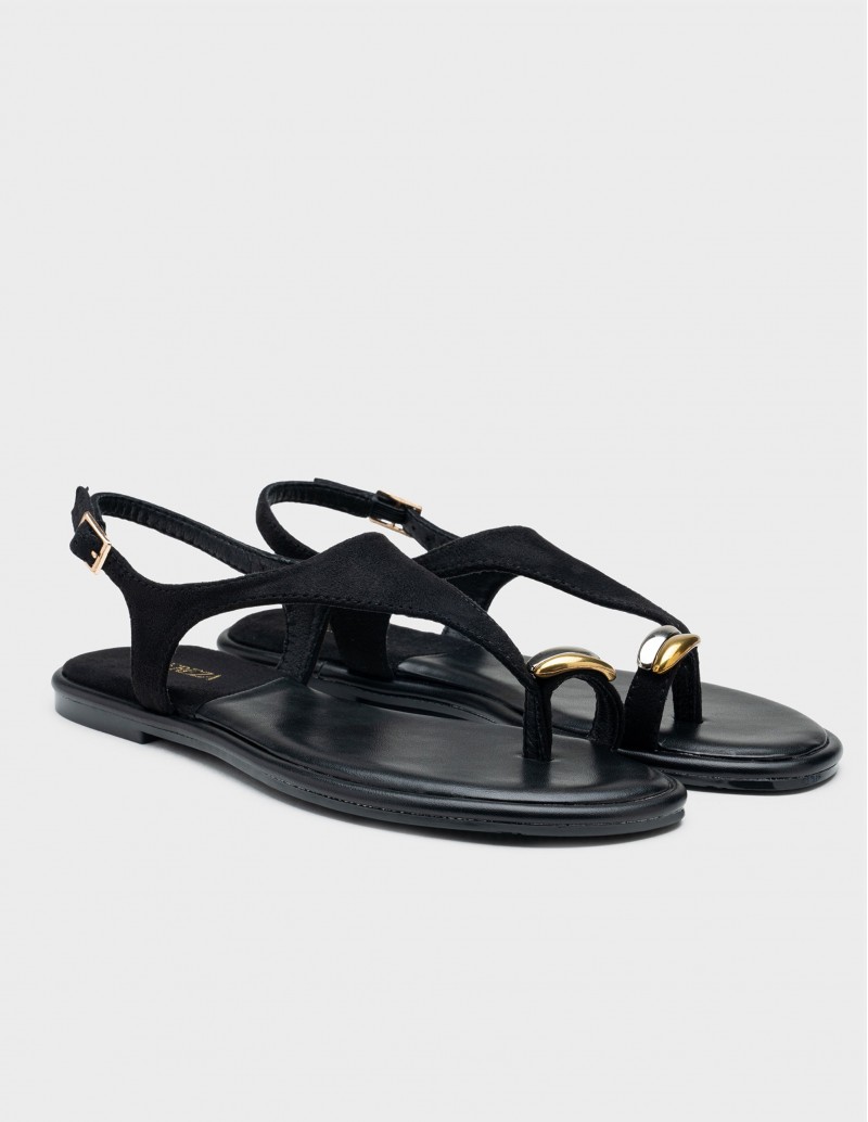 sandalias planas de dedo