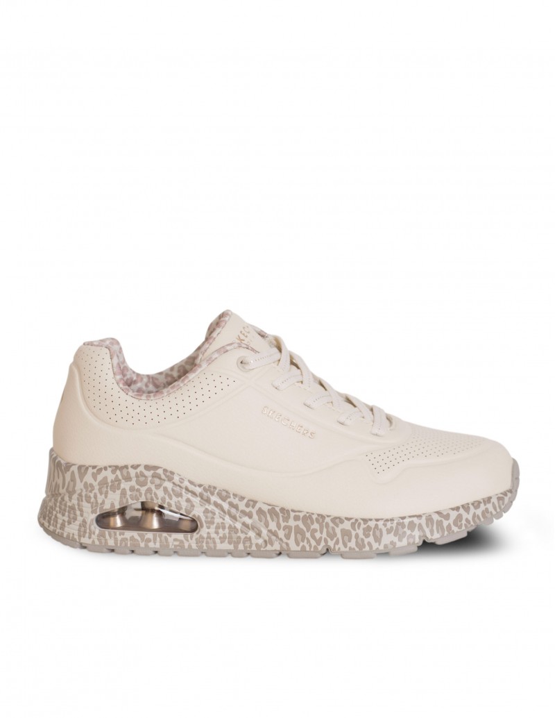 SKECHERS Zapatilla Uno Safari Time Blanca