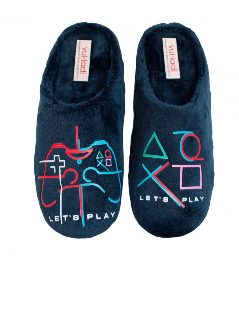 VULLADI Zapatilla Casa Abierta Let's Play Marino