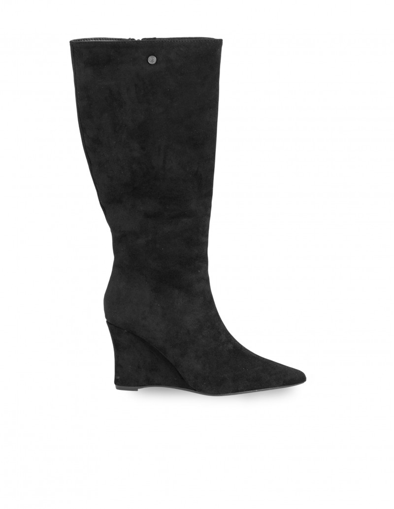 Bota Alta Cuña Negra