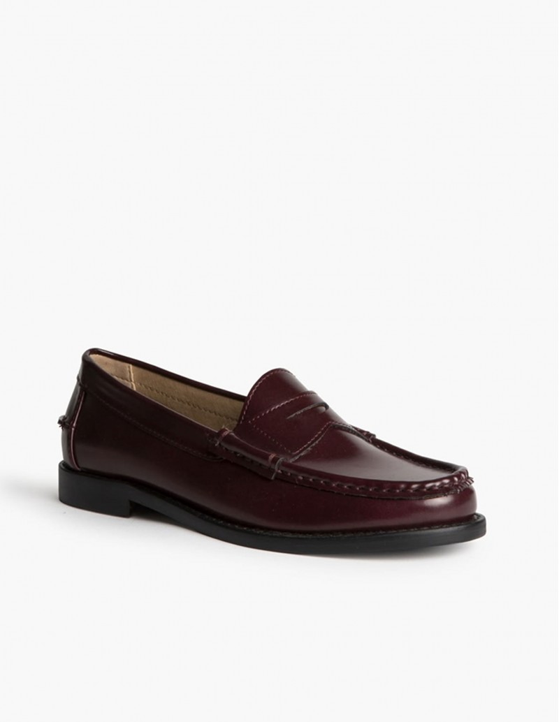 loafers mujer burdeos